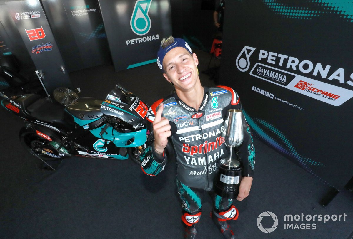 Il vincitore della gara Fabio Quartararo, Petronas Yamaha SRT