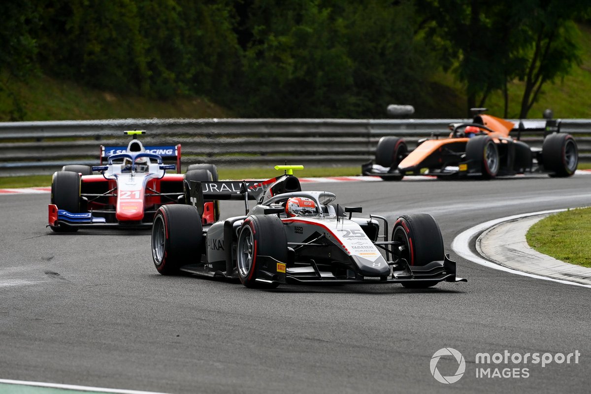 Luca Ghiotto, Hitech Grand Prix, Robert Shwartzman, Prema Racing e Jack Aitken, Campos Racing