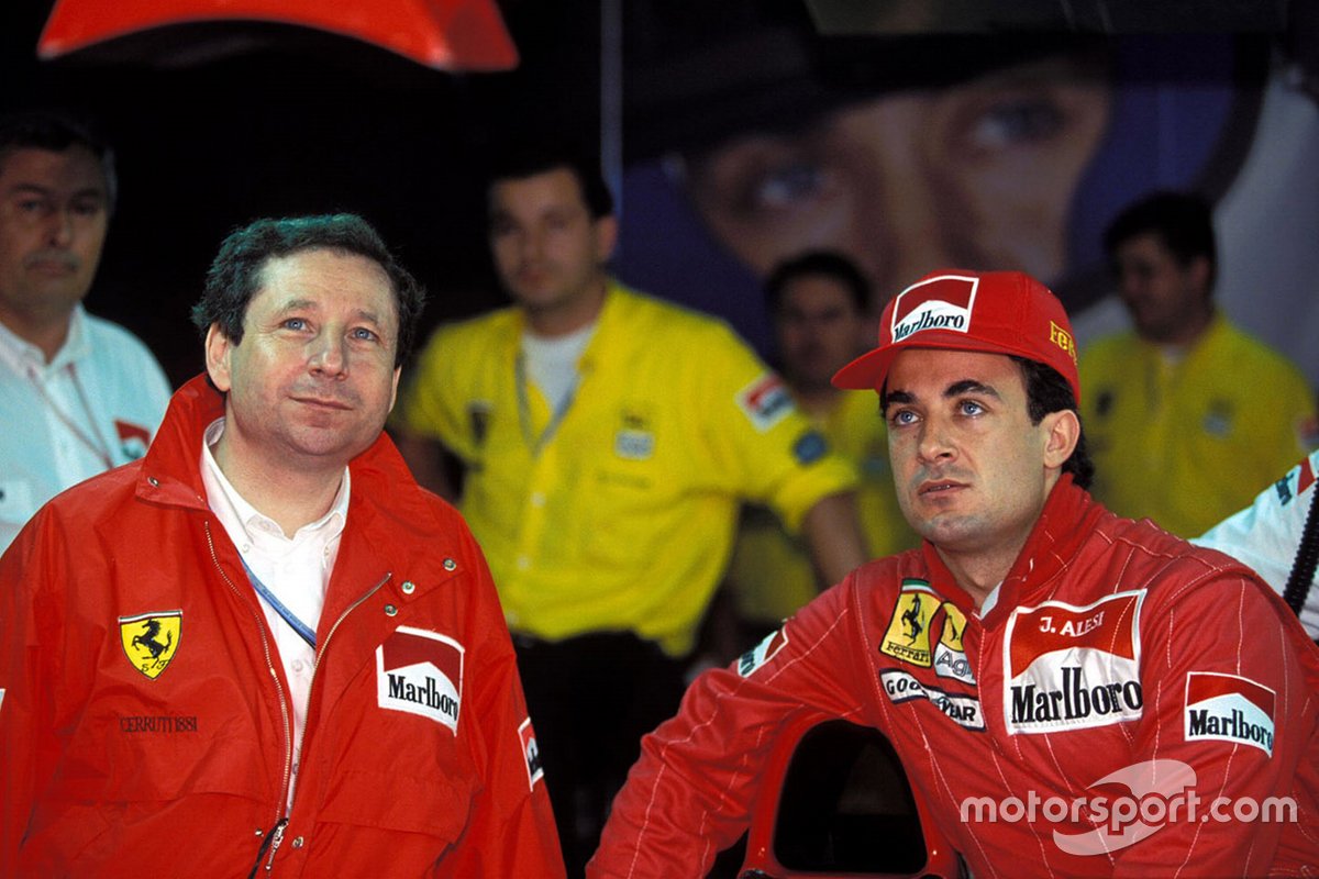 Jean Alesi, Ferrari, mit Jean Todt