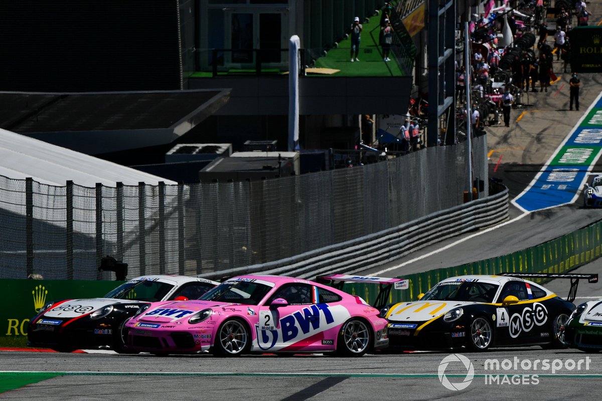 Leon Kohler, Lechner Racing Middle East battles Dylan Pereira, BWT Lechner Racing davanti a Jean-Baptiste Simmenauer, Lechner Racing Middle East