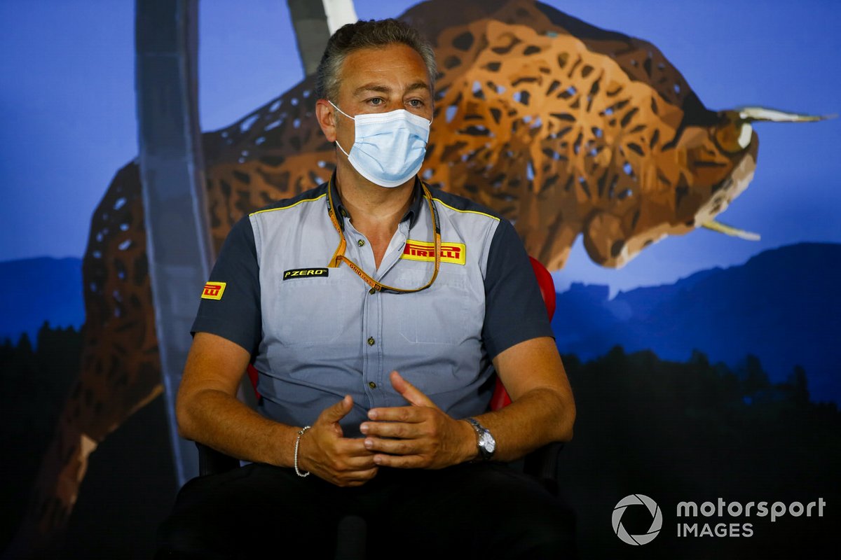 Mario Isola, director de carreras de Pirelli Motorsport en la conferencia de prensa