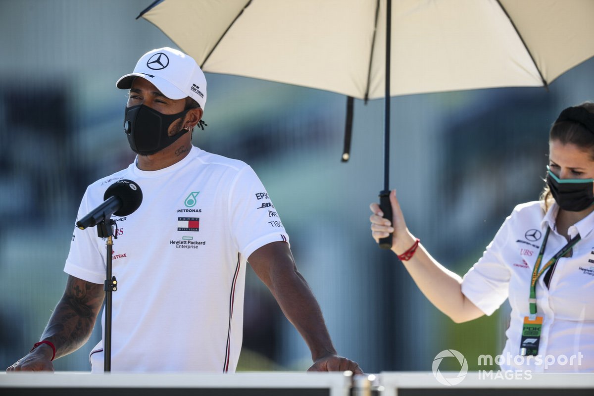 Lewis Hamilton, Mercedes-AMG F1 parla con i media