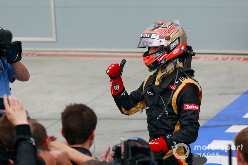 Troisième place pour Romain Grosjean, Lotus F1 Team