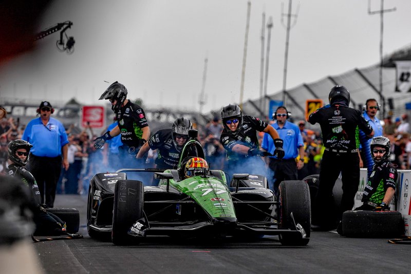 Oriol Servia, Arrow Schmidt Peterson Motorsports Honda, Pit Stop Competition
