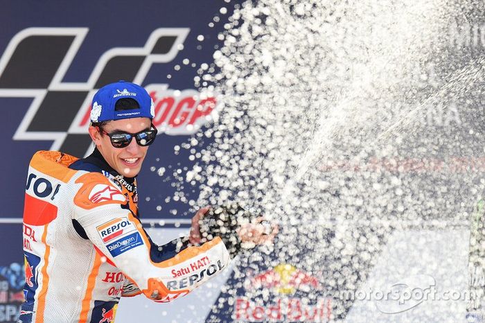 Podio: il vincitore della gara Marc Marquez, Repsol Honda Team