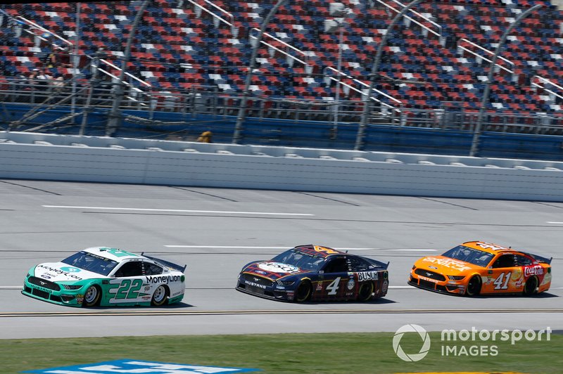 Joey Logano, Team Penske, Ford Mustang MoneyLion Kevin Harvick, Stewart-Haas Racing, Ford Mustang Busch Beer Flannel Daniel Suarez, Stewart-Haas Racing, Ford Mustang Coca-Cola Orange Vanilla