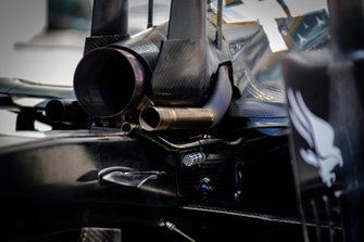 Mercedes AMG F1 W10 achterkant detail