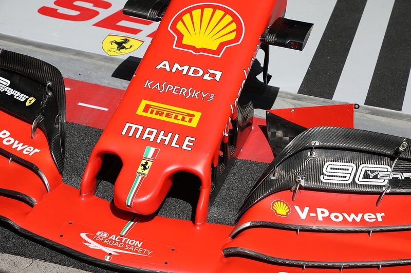 Alerón delantero del Ferrari SF90
