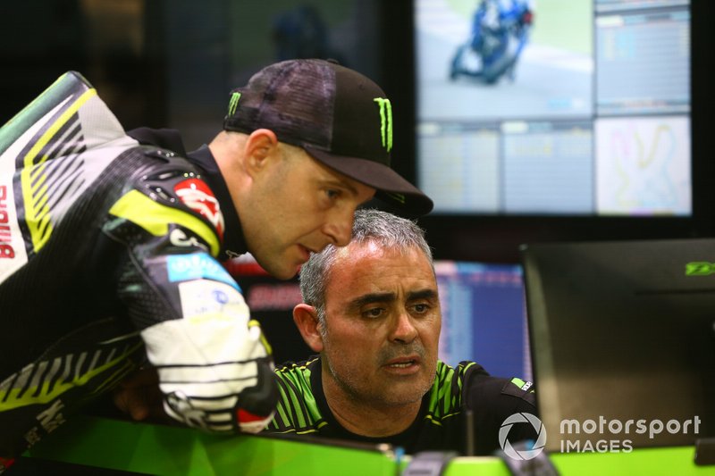 Jonathan Rea, Kawasaki Racing Team, mit Pere Riba