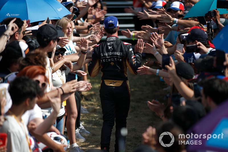 Antonio Felix da Costa, DS Techeetah walks to the podium