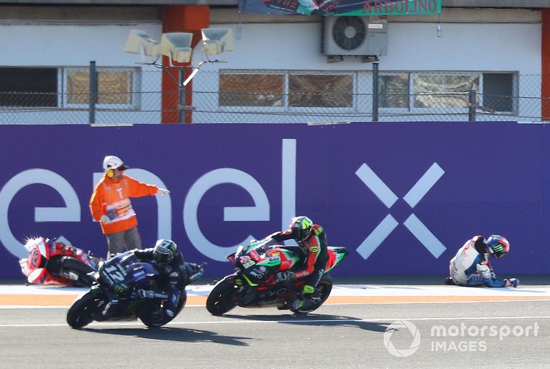Francesco Bagnaia, Pramac Racing después de la caída