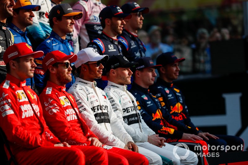 Foto dei piloti di F1 del 2019