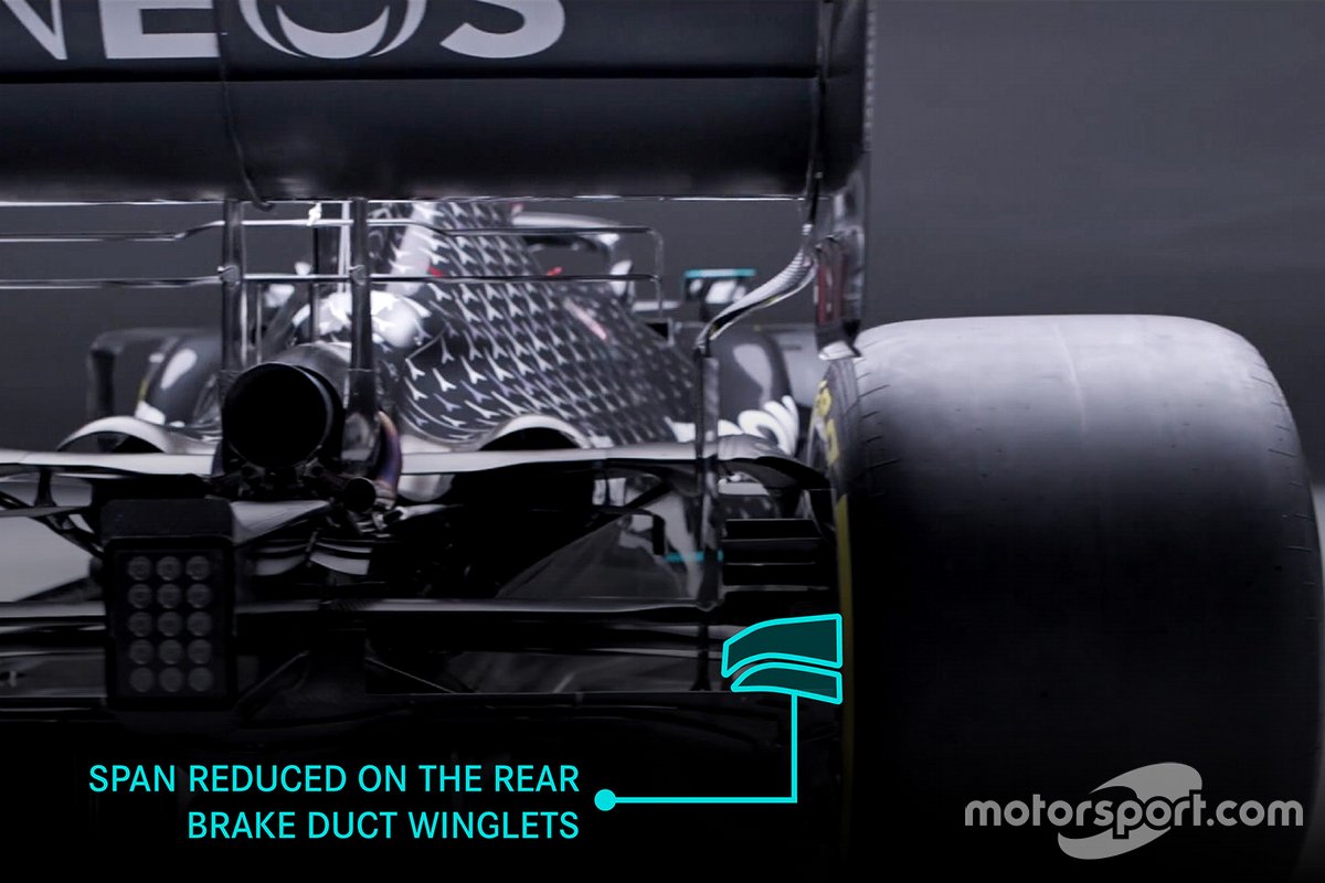 Mercedes AMG F1 W12 changes