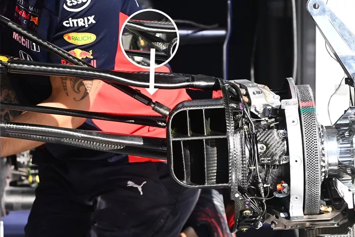 Red Bull Racing RB16 suspension detail