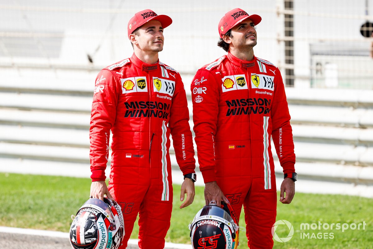 Charles Leclerc, Ferrari y Carlos Sainz Jr., Ferrari