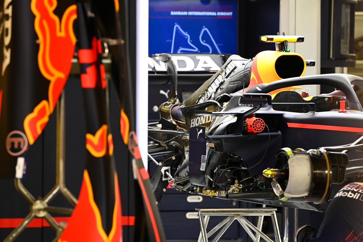 El Red Bull RB16B sin carrocería