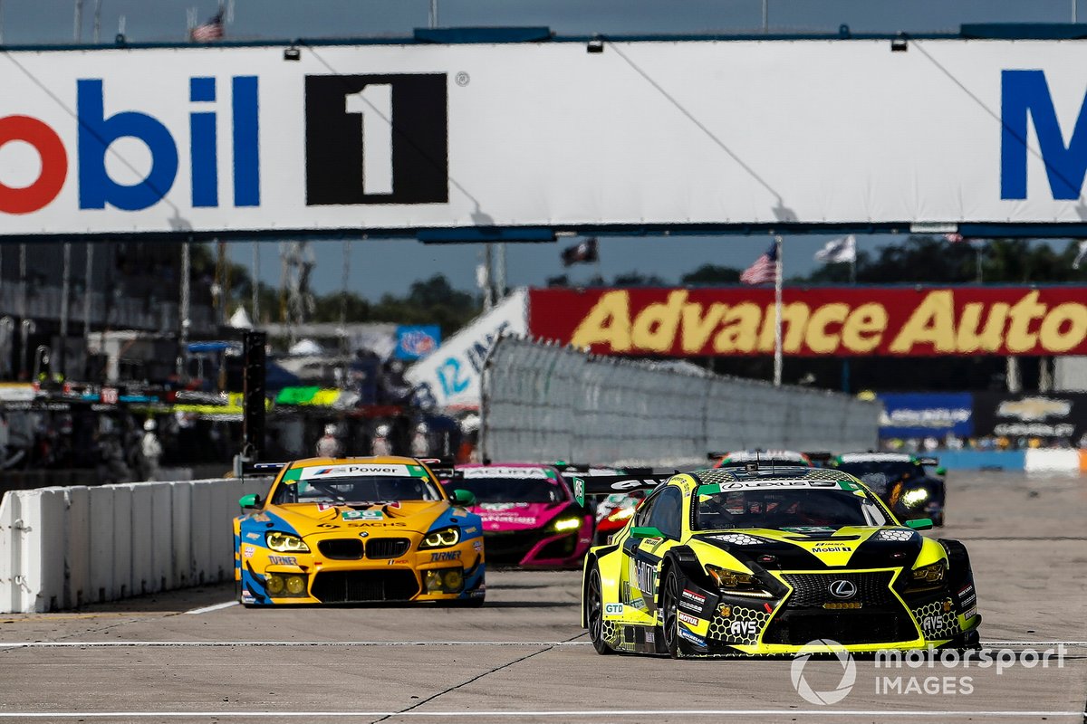 #14 AIM Vasser Sullivan Lexus RC-F GT3, GTD: Jack Hawksworth, Aaron Telitz, Kyle Kirkwood, #96 Turner Motorsport BMW M6 GT3, GTD: Robby Foley III, Bill Auberlen, Dillon Machavern