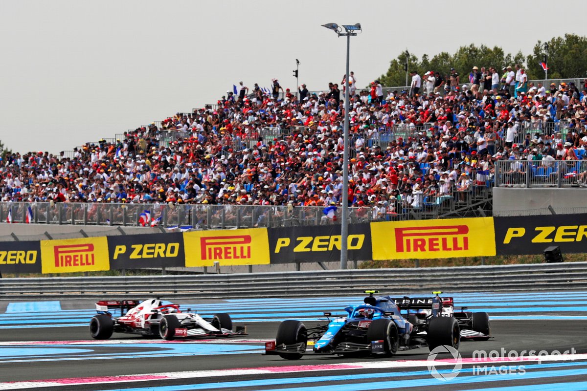 Esteban Ocon, Alpine A521, Antonio Giovinazzi, Alfa Romeo Racing C41, Kimi Raikkonen, Alfa Romeo Racing C41