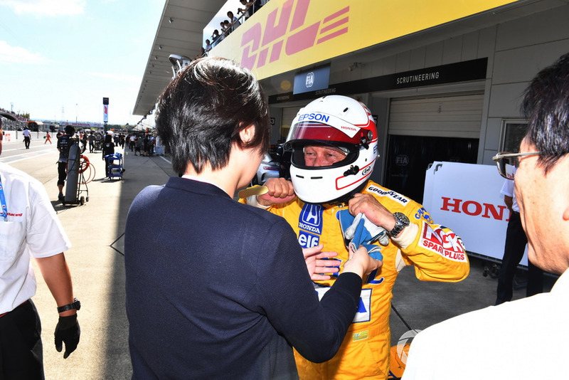 Satoru Nakajima at Legends F1 30th Anniversary Lap Demonstration