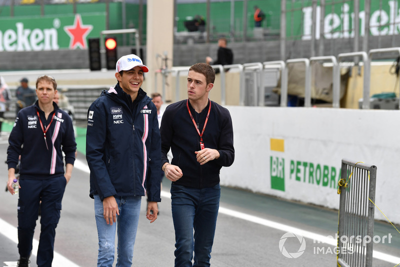 Esteban Ocon, Racing Point Force India y Paul di Resta, Sky TV