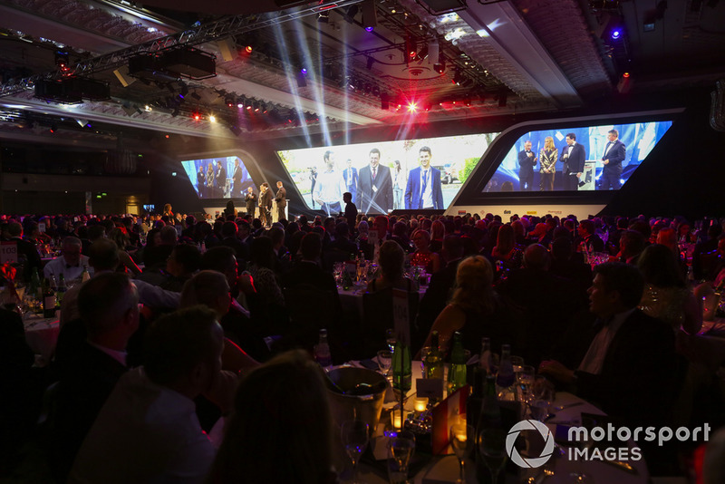 Paddy Lowe presents the Autosport Williams Engineer of the Future Award to Owen Heaney