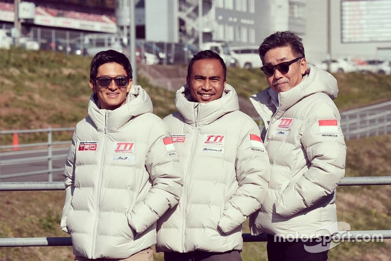 Rio Haryanto, Hari Darma Manoppo, Toshio Obara, Toyota Team Indonesia