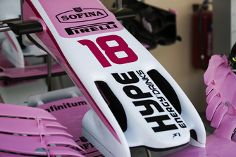 Nose detail of the Sergio Perez Racing Point Force India VJM11