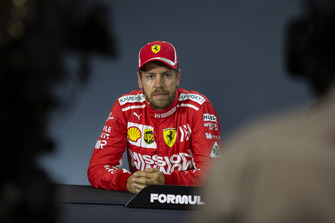 Sebastian Vettel, Ferrari in Press Conference