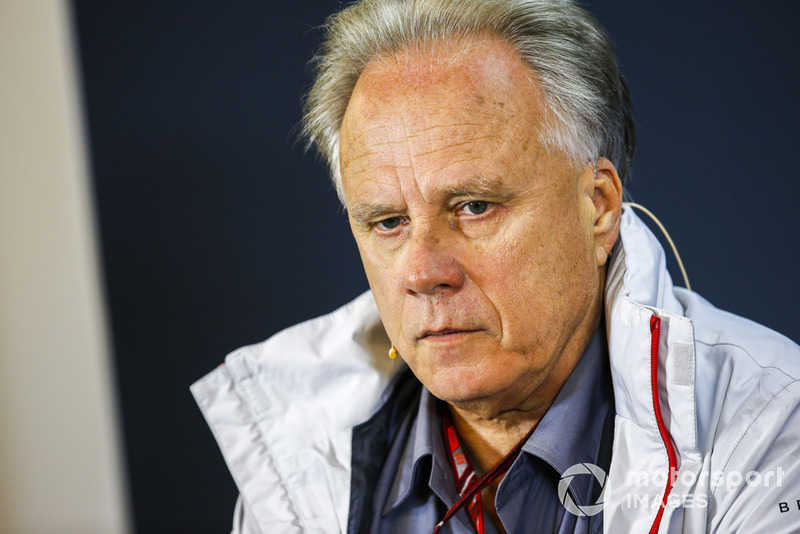 Gene Haas, proprietario del team Haas F1, nella conferenza stampa dei team principal