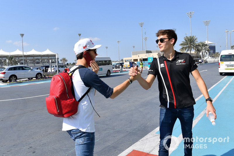 Pierre Gasly, Scuderia Toro Rosso e George Russell, Williams Racing