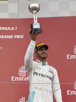 Podium: third place Lewis Hamilton, Mercedes AMG F1
