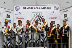 Podium: 2. #39 Schubert Motorsport, BMW M6 GT3: Martin Tomczyk, Lucas Luhr, John Edwards; 1. #31 Sch