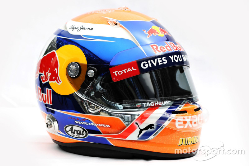 Helmet of Max Verstappen, Red Bull Racing