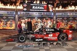 Race winner Graham Rahal, Rahal Letterman Lanigan Racing Honda