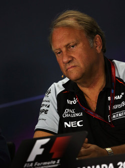 Robert Fernley, Team Principal Sahara Force India F1 Team lors de la conférence de presse de la FIA