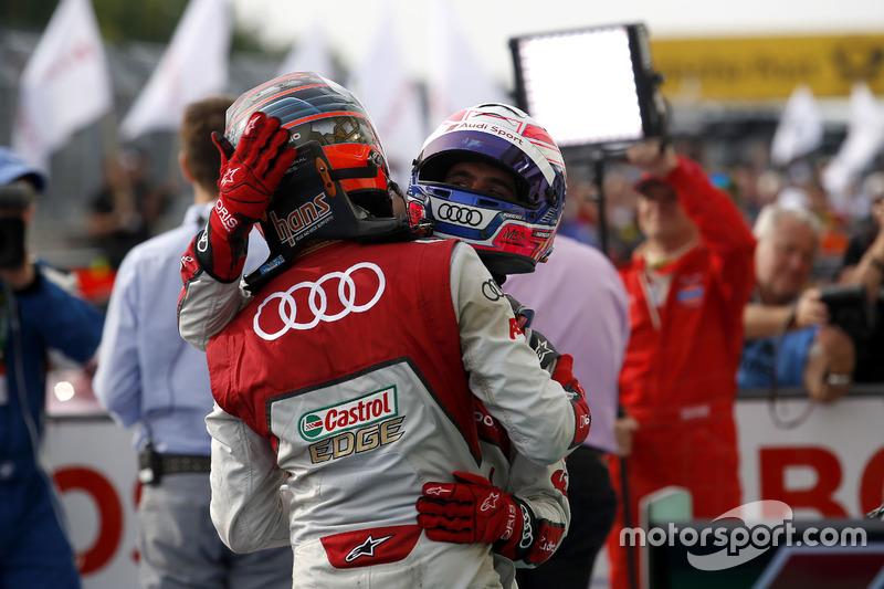 Edoardo Mortara Audi Sport Team Abt Sportsline, Audi RS 5 DTM y Miguel Molina Audi Sport Team Abt Sp