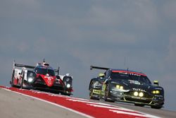 #5 Toyota Racing Toyota TS050 Hybrid: Sébastien Buemi, Kazuki Nakajima, Anthony Davidson, #95 Aston Martin Racing Aston Martin Vantage GTE: Marco Sorensen, Nicki Thiim