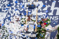 LMP1 podium: class and overal winners #2 Porsche Team Porsche 919 Hybrid: Romain Dumas, Neel Jani, Marc Lieb