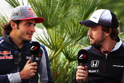 Carlos Sainz Jr., Scuderia Toro Rosso and Fernando Alonso, McLaren