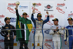 Podio Gara 2 Super GTCup: al secondo posto Bar Baruch e Jacopo Faccioni, Vincenzo Sospiri Racing, i vincitori Yuki Nemoto e Nicolas Costa, Vincenzo Sospiri Racing, al terzo posto Piero Necchi e Kikko Galbiati, Antonelli Motorsport
