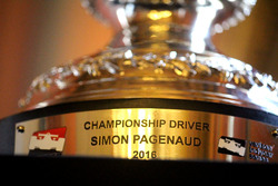 The trophy of Simon Pagenaud