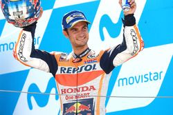 Podium: second place Dani Pedrosa, Repsol Honda Team