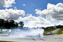 Le vainqueur Scott Dixon, Chip Ganassi Racing Honda