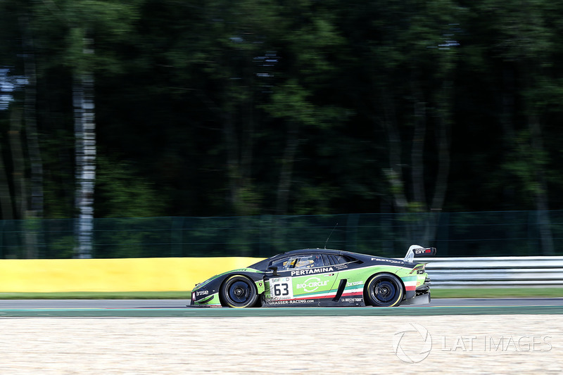 #63 GRT Grasser Racing Team Lamborghini Huracan GT3: Mirko Bortolotti, Christian Engelhart, Andrea Caldarelli
