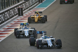 Felipe Massa, Williams FW38 leads team mate Valtteri Bottas, Williams FW38