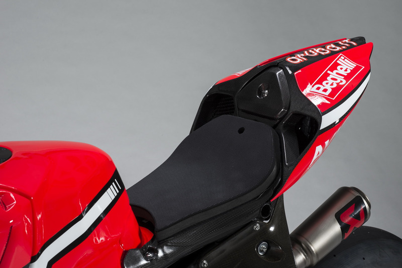 Detalle de la moto de Marco Melandri, Ducati Team