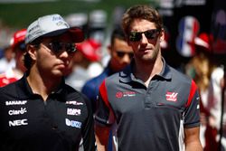 Romain Grosjean, Haas F1 Team, Sebastian Vettel, Ferrari y Pascal Wehrlein, Sauber