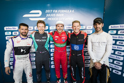 José María López, DS Virgin Racing, Oliver Turvey, NEXTEV TCR Formula E Team, Daniel Abt, ABT Schaeffler Audi Sport, Maro Engel, Venturi., Jean-Eric Vergne, Techeetah
