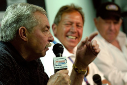 Former NASCAR Busch Series driver Tommy Houston speaks during a press conference for the 25th Anniversary of the NASCAR Busch Series