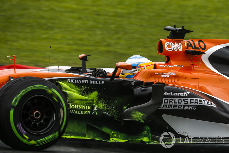 Fernando Alonso, McLaren MCL32, vernice aerodinamica